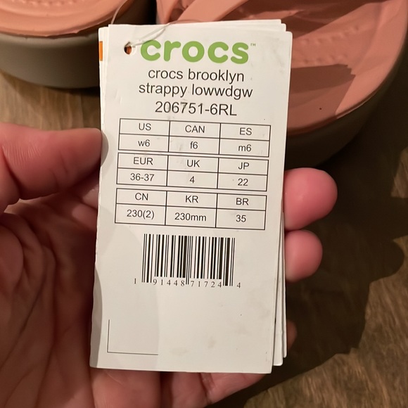 Crocs Brooklyn Strappy Low Wedge Sandals - Picture 5 of 7